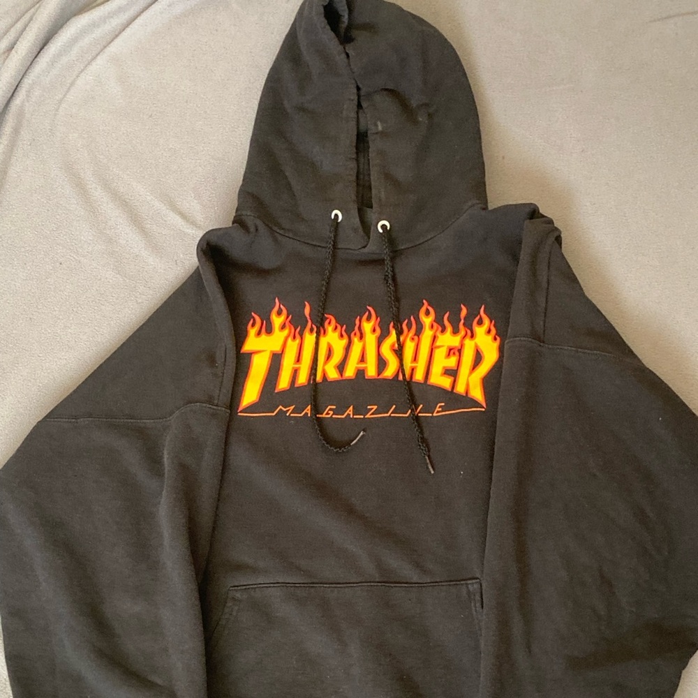 Original Black thrasher hoodie
